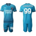 Men 2020-2021 club AC milan away 99 blue Soccer Jerseys
