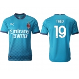 Men 2020-2021 club AC milan away aaa version 19 blue Soccer Jerseys