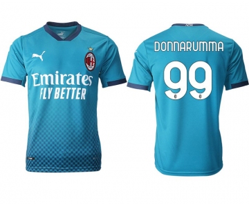 Men 2020-2021 club AC milan away aaa version 99 blue Soccer Jerseys