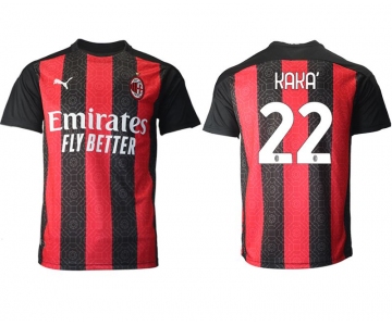 Men 2020-2021 club AC milan home aaa version 22 red Soccer Jerseys