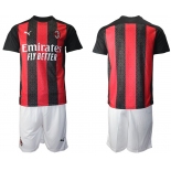 Men 2020-2021 club AC milan home red Soccer Jerseys