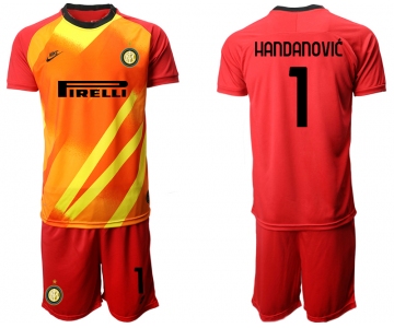 2020-21 Inter Milan 1 HANDANOVIC Red Goalkeeper Soccer Jersey