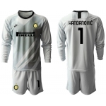 2020-21 Inter Milan gray goalkeeper 1# HANDANOVIC long sleeve soccer jerseys