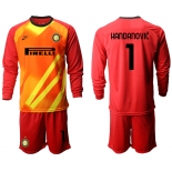 2020-21 Inter Milan red goalkeeper 1# HANDANOVIC long sleeve soccer jerseys