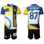 Men 2020-2021 Club Inter Milan Third away black 87 Nike Soccer Jersey