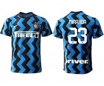 Men 2020-2021 club Inter Milan home aaa versio 23 blue Soccer Jerseys