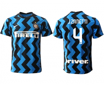 Men 2020-2021 club Inter Milan home aaa versio 4 blue Soccer Jerseys