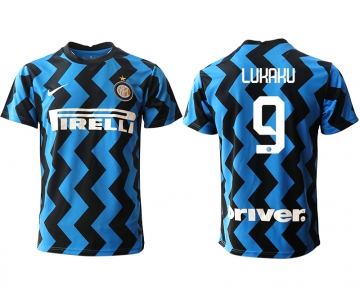Men 2020-2021 club Inter Milan home aaa versio 9 blue Soccer Jerseys
