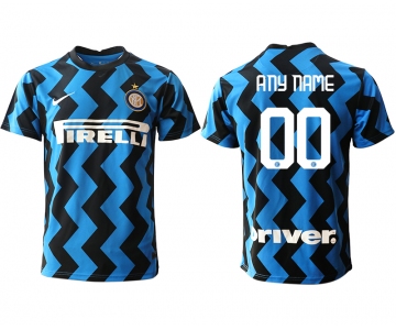 Men 2020-2021 club Inter Milan home aaa versio customized blue Soccer Jerseys