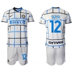 Men 2020-2021 club Inter milan away 12 white Soccer Jerseys