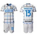 Men 2020-2021 club Inter milan away 13 white Soccer Jerseys