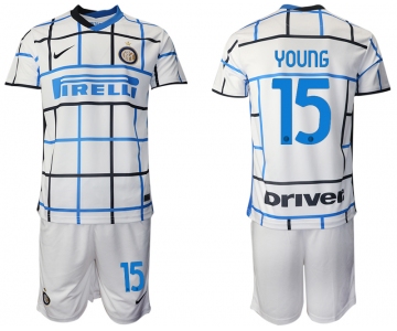 Men 2020-2021 club Inter milan away 15 white Soccer Jerseys