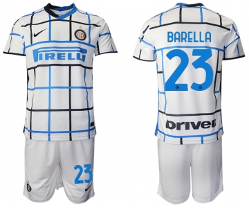 Men 2020-2021 club Inter milan away 23 white Soccer Jerseys