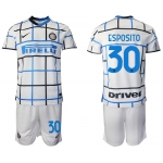 Men 2020-2021 club Inter milan away 30 white Soccer Jerseys