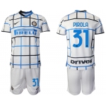 Men 2020-2021 club Inter milan away 31 white Soccer Jerseys1