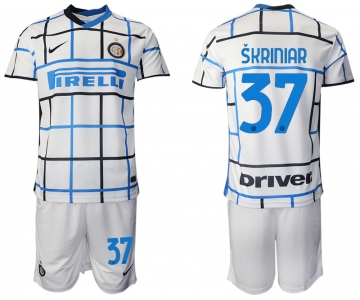 Men 2020-2021 club Inter milan away 37 white Soccer Jerseys
