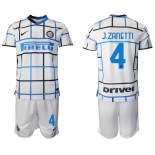 Men 2020-2021 club Inter milan away 4 white Soccer Jerseys