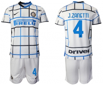 Men 2020-2021 club Inter milan away 4 white Soccer Jerseys