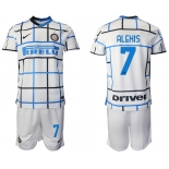 Men 2020-2021 club Inter milan away 7 white Soccer Jerseys