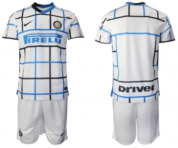 Men 2020-2021 club Inter milan away blank white Soccer Jerseys