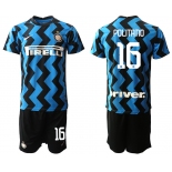 Men 2020-2021 club Inter milan home 16 blue Soccer Jerseys