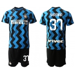 Men 2020-2021 club Inter milan home 37 blue Soccer Jerseys