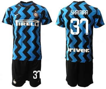 Men 2020-2021 club Inter milan home 37 blue Soccer Jerseys
