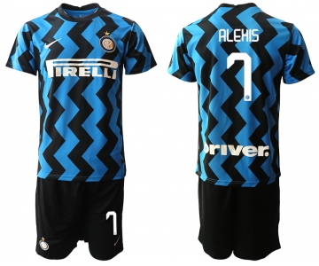 Men 2020-2021 club Inter milan home 7 blue Soccer Jerseys