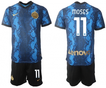 Men 2021-2022 Club Inter Milan home blue 11 Nike Soccer Jersey