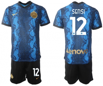 Men 2021-2022 Club Inter Milan home blue 12 Nike Soccer Jersey