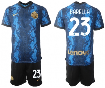 Men 2021-2022 Club Inter Milan home blue 23 Nike Soccer Jersey