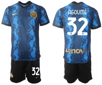 Men 2021-2022 Club Inter Milan home blue 32 Nike Soccer Jersey