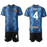 Men 2021-2022 Club Inter Milan home blue 4 Nike Soccer Jersey