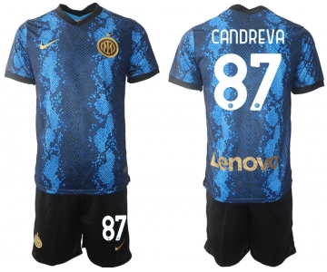 Men 2021-2022 Club Inter Milan home blue 87 Nike Soccer Jersey