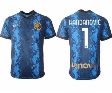 Men 2021-2022 Club Inter Milan home blue aaa versio 1 Nike Soccer Jersey