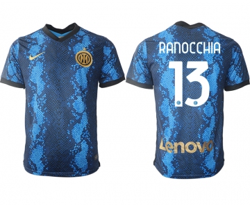 Men 2021-2022 Club Inter Milan home blue aaa versio 13 Nike Soccer Jersey