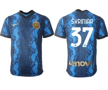 Men 2021-2022 Club Inter Milan home blue aaa versio 37 Nike Soccer Jersey