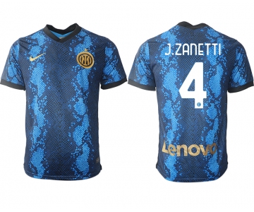 Men 2021-2022 Club Inter Milan home blue aaa versio 4 Nike Soccer Jersey