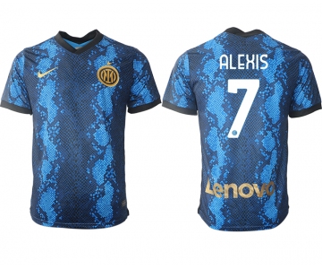 Men 2021-2022 Club Inter Milan home blue aaa versio 7 Nike Soccer Jersey