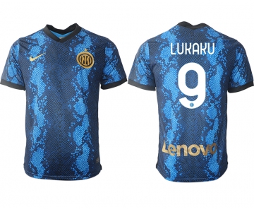 Men 2021-2022 Club Inter Milan home blue aaa versio 9 Nike Soccer Jersey