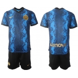 Men 2021-2022 Club Inter Milan home blue blank Nike Soccer Jersey