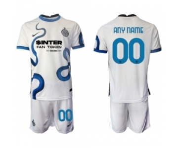 Men Inter Milan Soccer Customized White Jersey