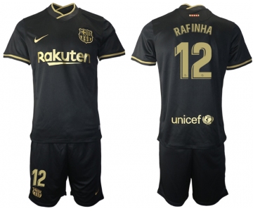 Men 2020-2021 club Barcelona away 12 black Soccer Jerseys