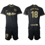 Men 2020-2021 club Barcelona away 18 black Soccer Jerseys