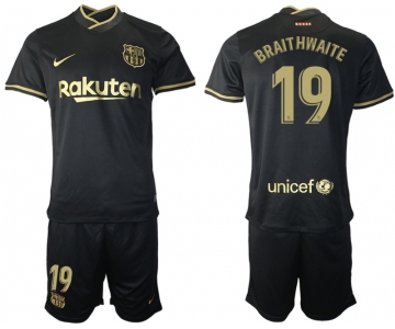 Men 2020-2021 club Barcelona away 19 black Soccer Jerseys