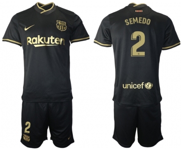 Men 2020-2021 club Barcelona away 2 black Soccer Jerseys