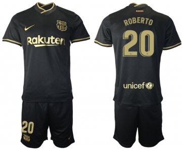 Men 2020-2021 club Barcelona away 20 black Soccer Jerseys