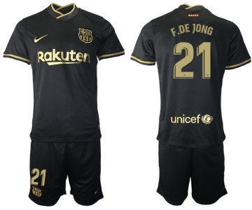 Men 2020-2021 club Barcelona away 21 black Soccer Jerseys