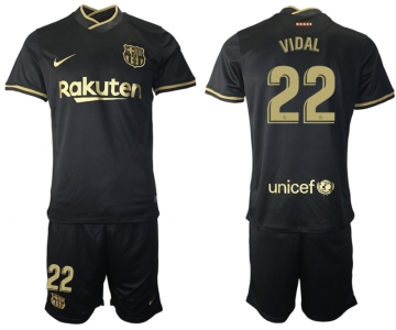 Men 2020-2021 club Barcelona away 22 black Soccer Jerseys
