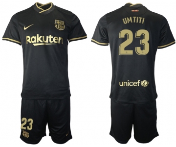 Men 2020-2021 club Barcelona away 23 black Soccer Jerseys
